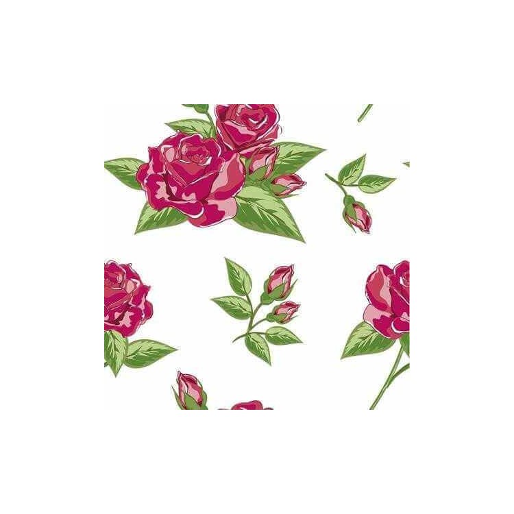 Papel de Parede Adesivo Floral Branco 7478963