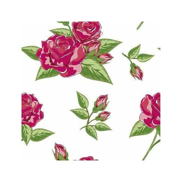 Papel de Parede Adesivo Floral Branco 7478963