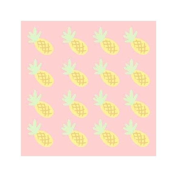 Papel de Parede Adesivo Abacaxi Fruta 42622