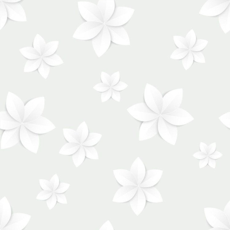 Papel de Parede Adesivo Floral Claro N014213