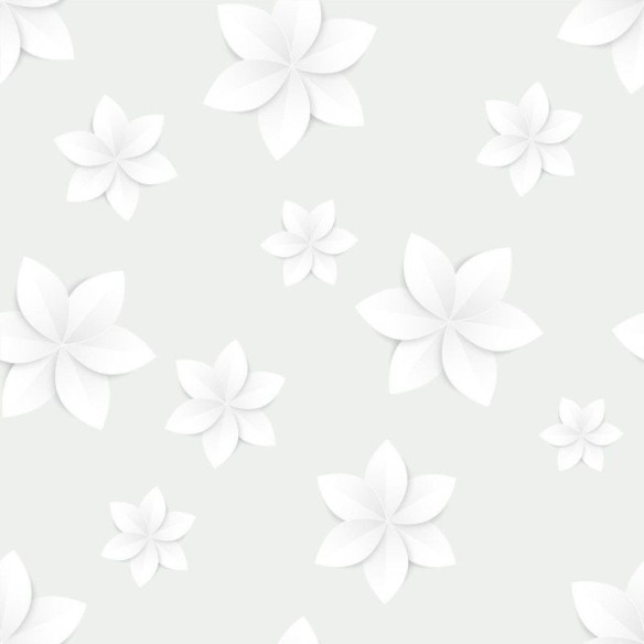 Papel de Parede Adesivo Floral Claro N014213
