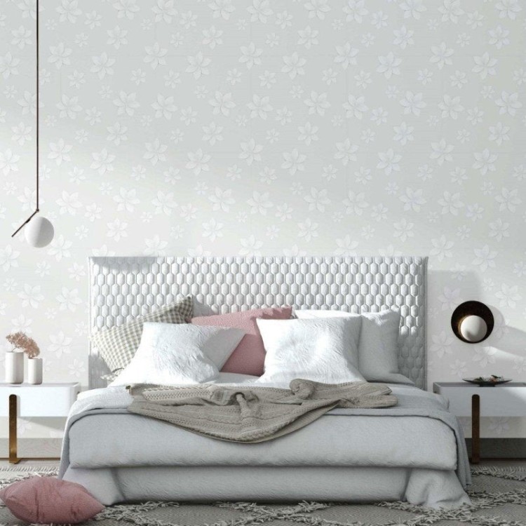 Papel de Parede Adesivo Floral Claro N014213