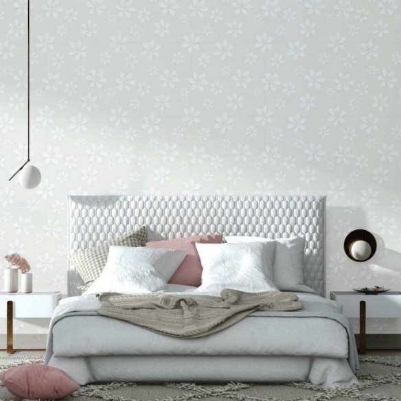 Papel de Parede Adesivo Floral Claro N014213