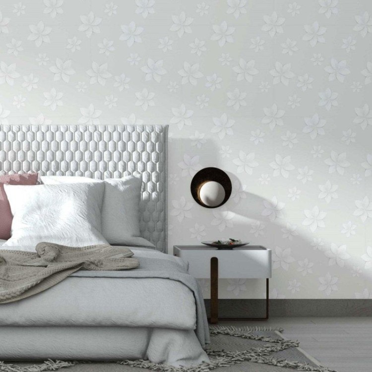 Papel de Parede Adesivo Floral Claro N014213