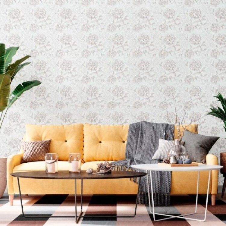 Papel de Parede Adesivo Floral Clássico N012101