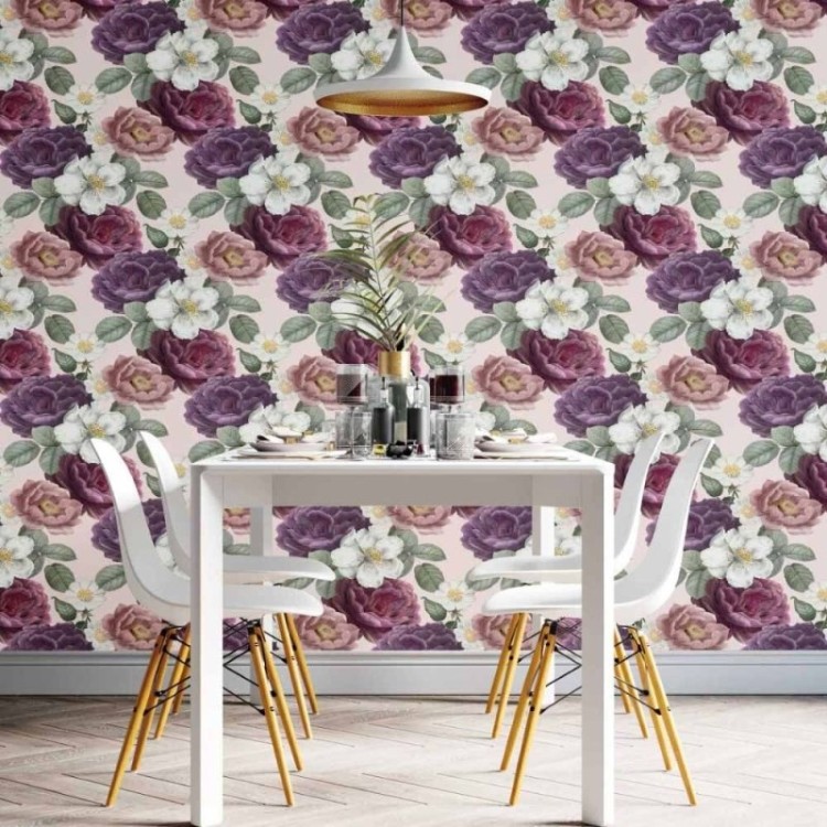 Papel de Parede Adesivo floral clássico N014125