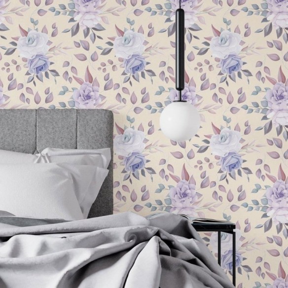 Papel de Parede Adesivo Floral Classico N018068