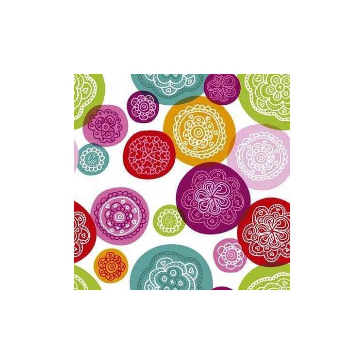 Papel de Parede Adesivo Floral Colorido 107909999