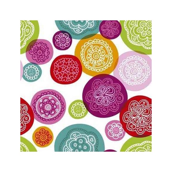 Papel de Parede Adesivo Floral Colorido 107909999