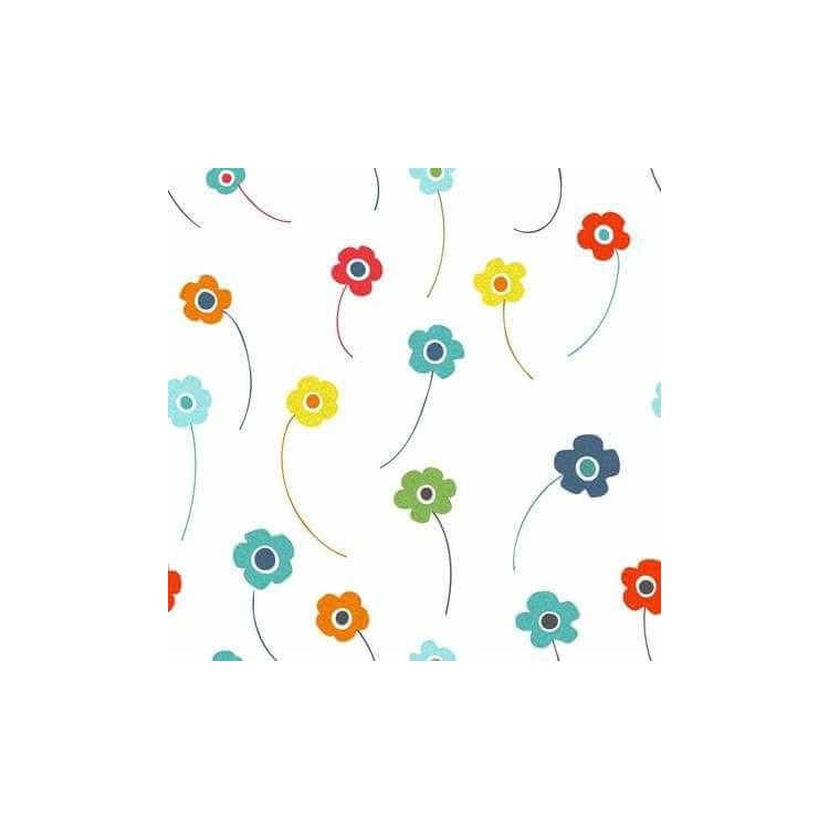 Papel de Parede Adesivo Floral Colorido 212587081