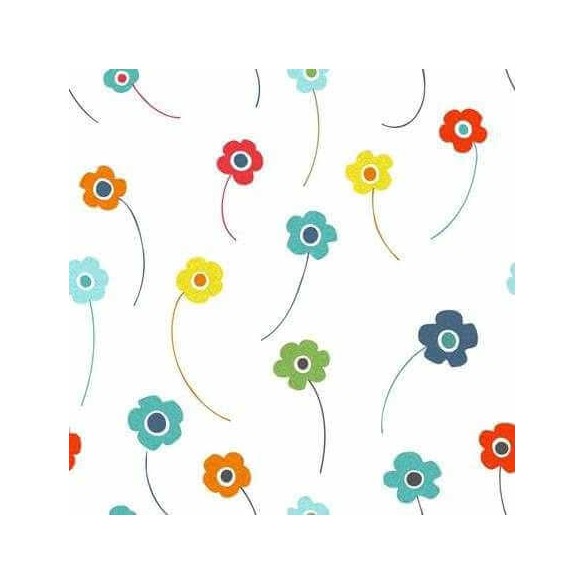 Papel de Parede Adesivo Floral Colorido 212587081