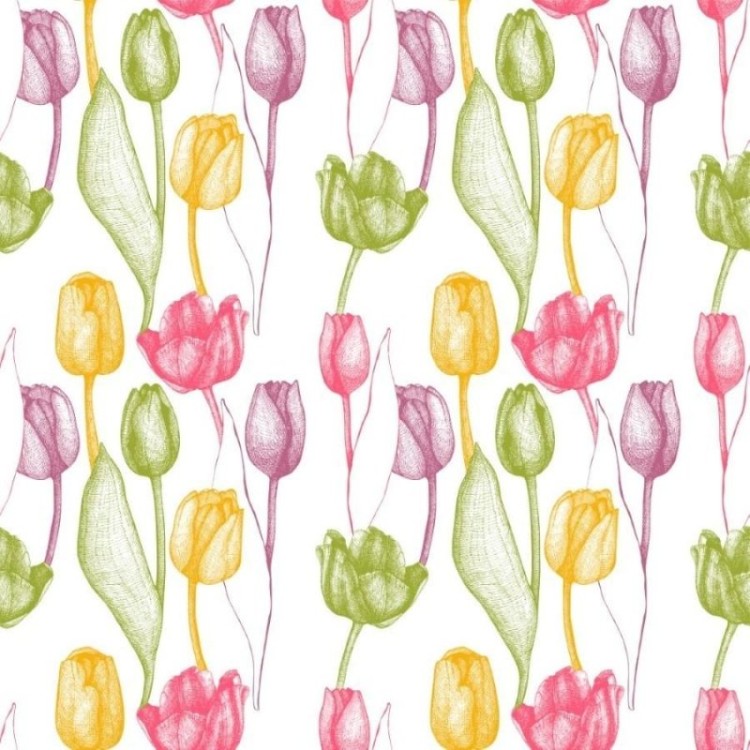 Papel de Parede Adesivo Floral Colorido N012117