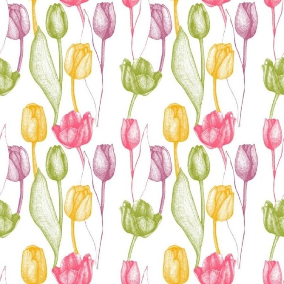Papel de Parede Adesivo Floral Colorido N012117