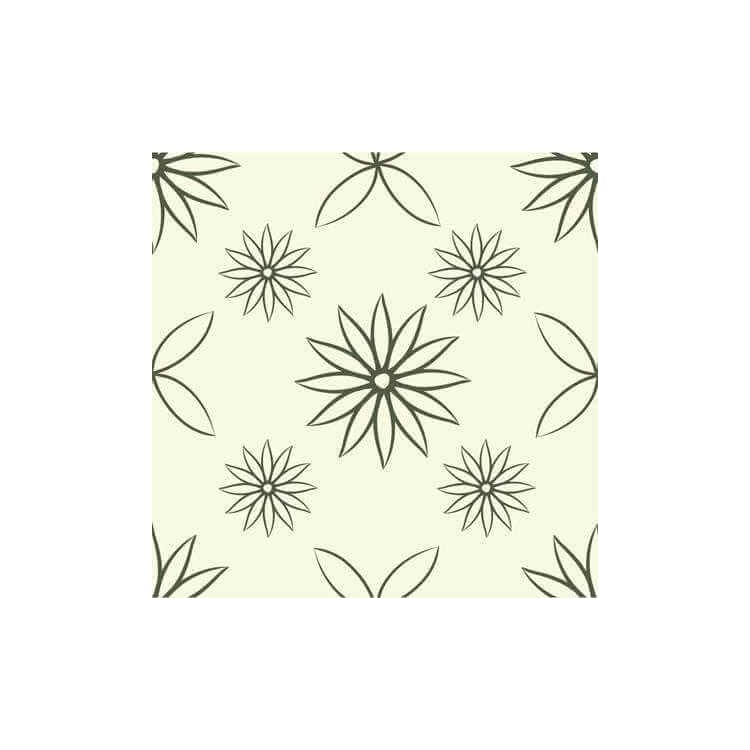 Papel de Parede Adesivo Floral Contorno 1264