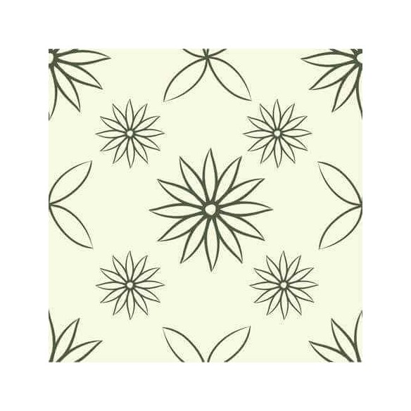 Papel de Parede Adesivo Floral Contorno 1264