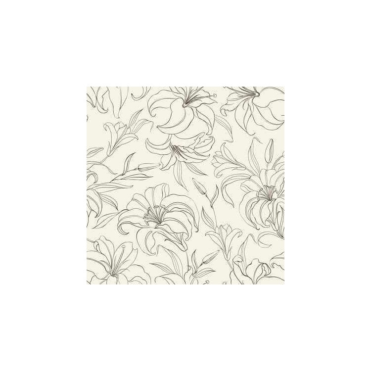 Papel de Parede Adesivo Floral Contorno 138589769