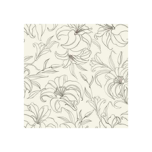 Papel de Parede Adesivo Floral Contorno 138589769