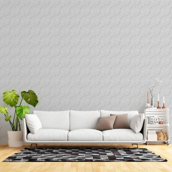 Papel de Parede Adesivo Abstrato Linhas N015206