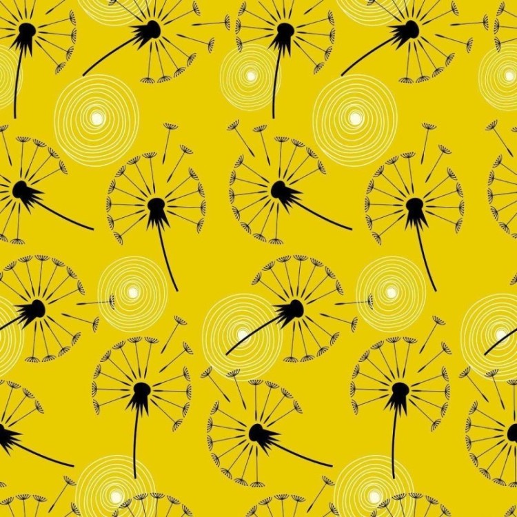 Papel de Parede Adesivo Floral Dente de Leão...