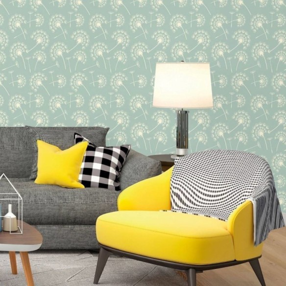 Papel de Parede Adesivo Floral Dente de Leão N017031