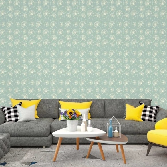 Papel de Parede Adesivo Floral Dente de Leão N017031