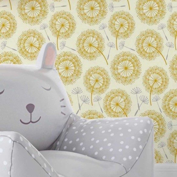 Papel de Parede Adesivo Floral Dente de Leão N018005