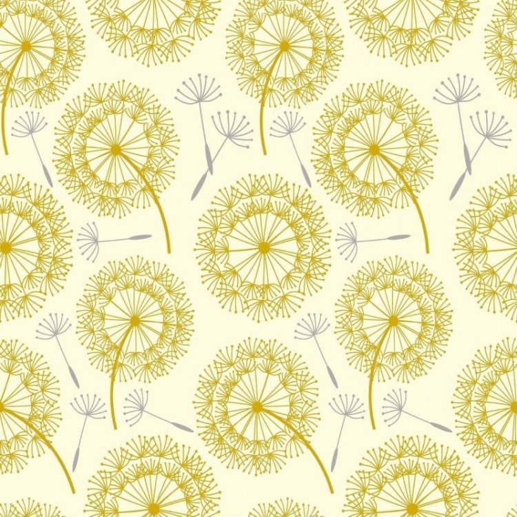 Papel de Parede Adesivo Floral Dente de Leão...