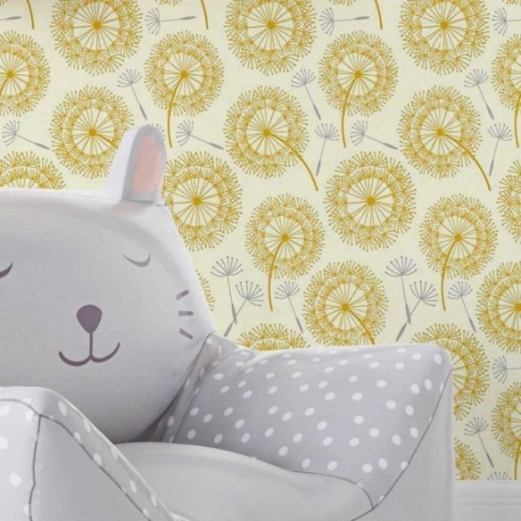 Papel de Parede Adesivo Floral Dente de Leão N018005