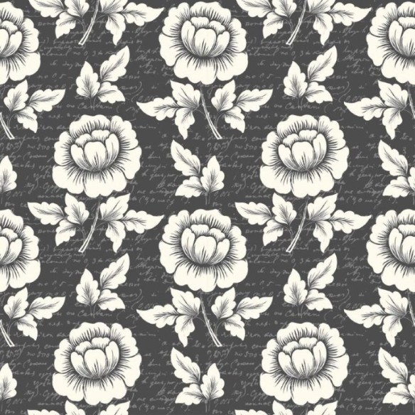 Papel de Parede Adesivo Floral Escritos N012139