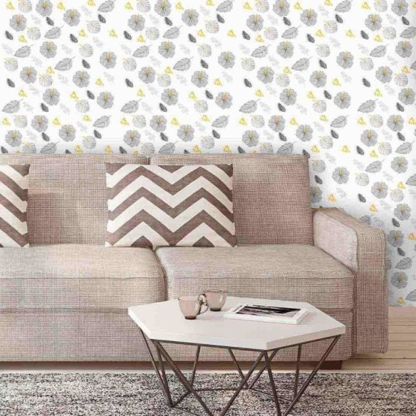 Papel de Parede Adesivo Floral Flor Jovem Colorido 62534