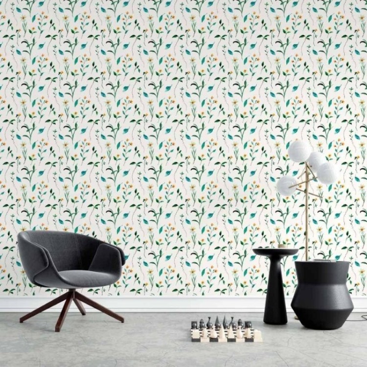 Papel de Parede Adesivo Floral Jardim N015209