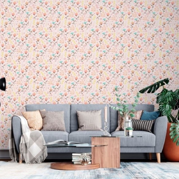 Papel de Parede Adesivo Floral Liberty N013164