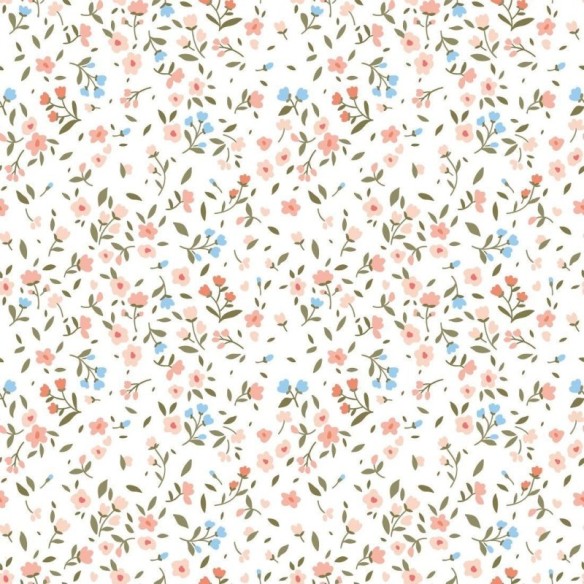 Papel de Parede Adesivo Floral Liberty N019108