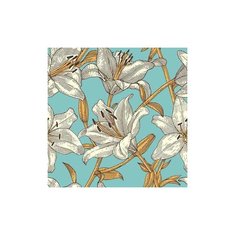 Papel de Parede Adesivo Floral Lírios 80701738