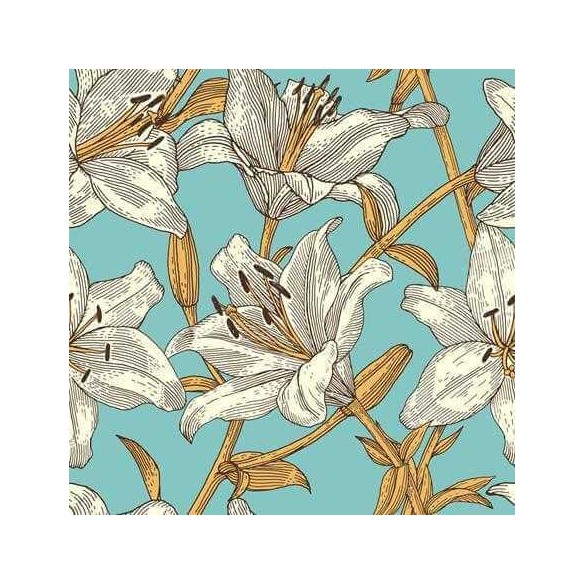 Papel de Parede Adesivo Floral Lírios 80701738