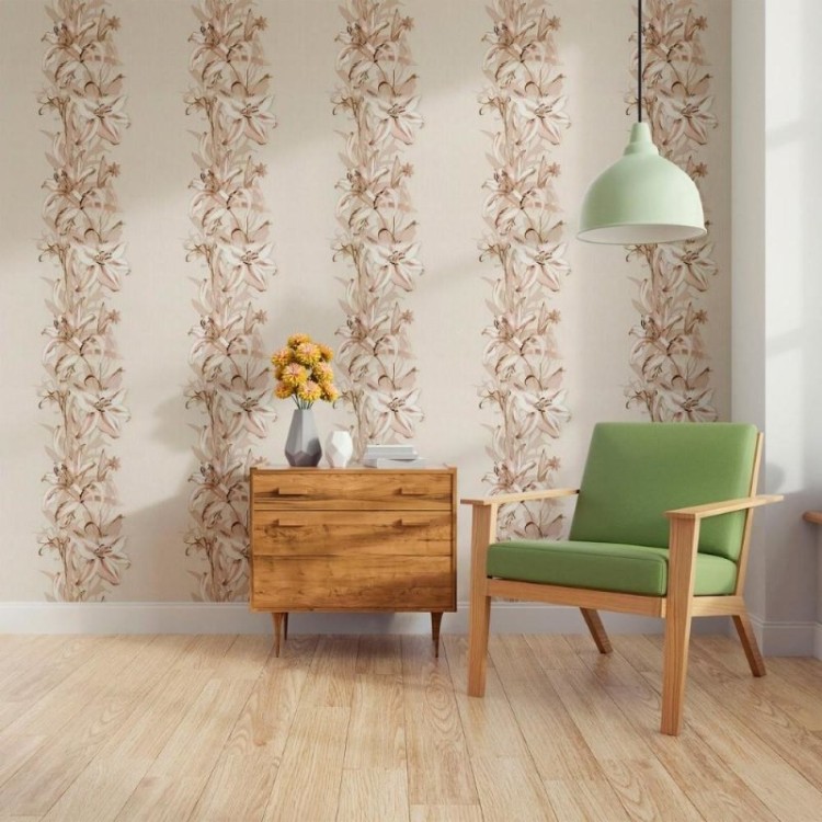 Papel de Parede Adesivo Floral Lírios N011055