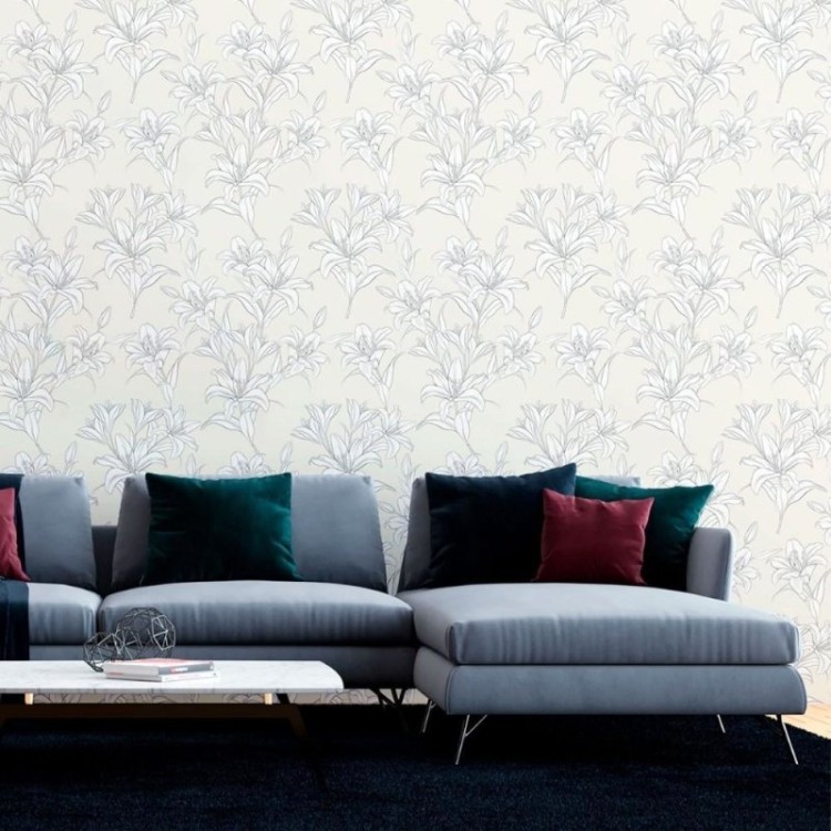 Papel de Parede Adesivo Floral Lírios N012007