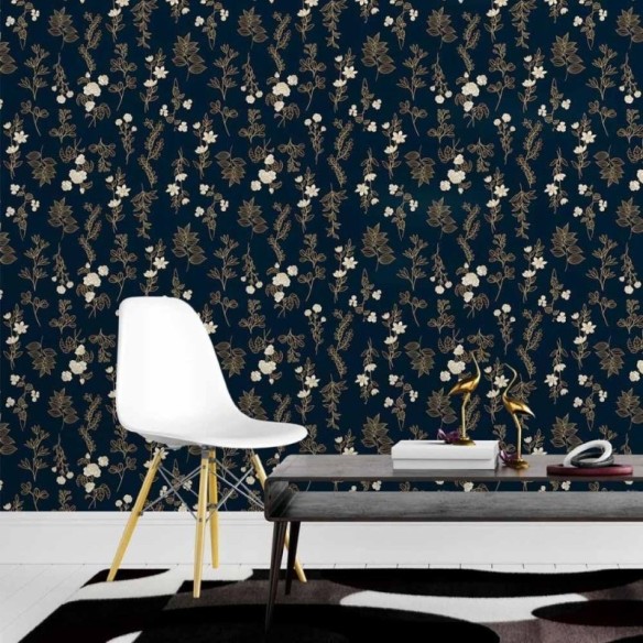 Papel de Parede Adesivo Floral Luxury  N015010