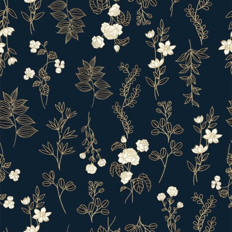 Papel de Parede Adesivo Floral Luxury  N015010