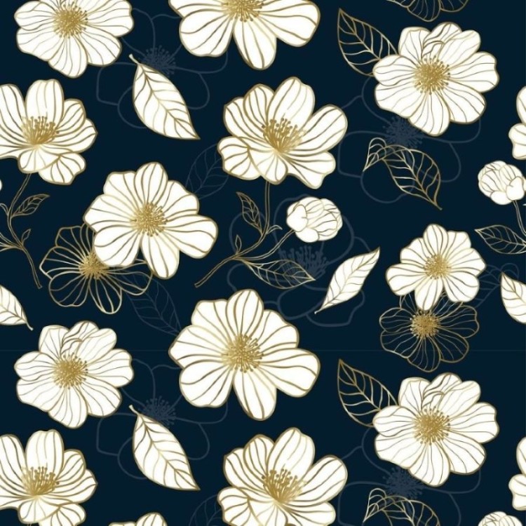 Papel de Parede Adesivo Floral Luxury N013137