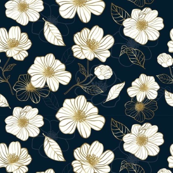 Papel de Parede Adesivo Floral Luxury N013137