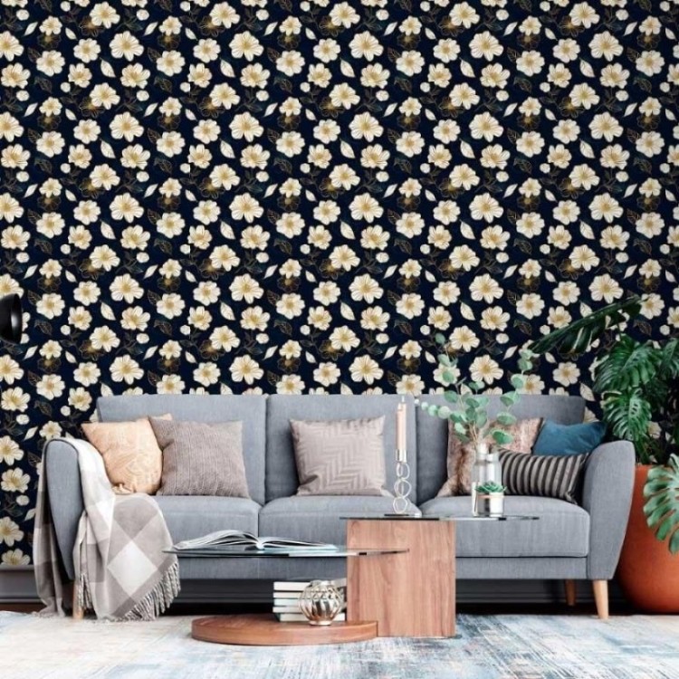Papel de Parede Adesivo Floral Luxury N013137