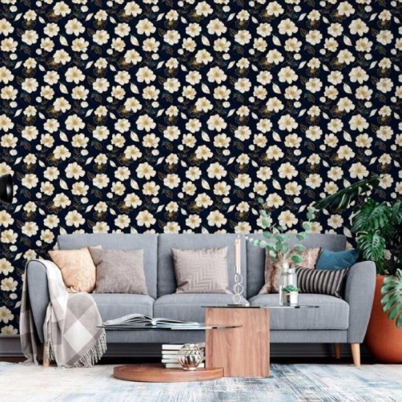 Papel de Parede Adesivo Floral Luxury N013137