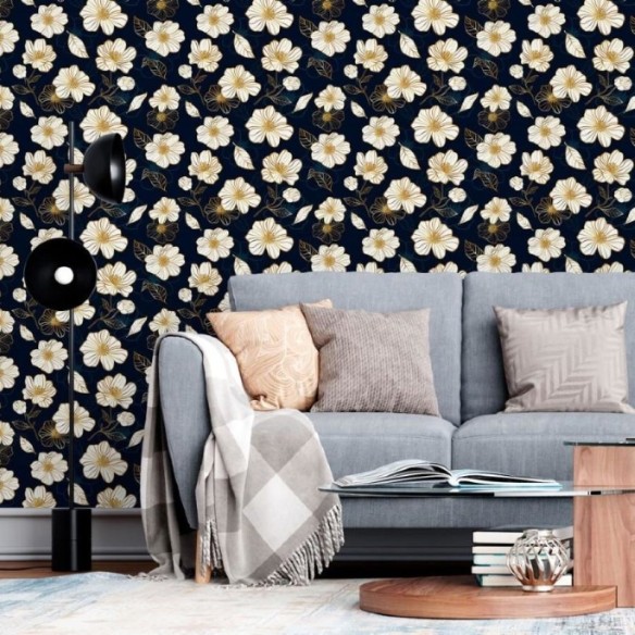 Papel de Parede Adesivo Floral Luxury N013137