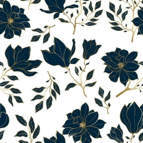 Papel de Parede Adesivo floral luxury N014097