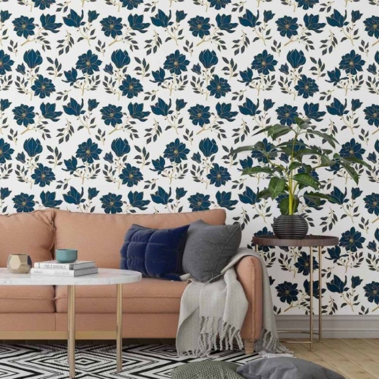 Papel de Parede Adesivo floral luxury N014097