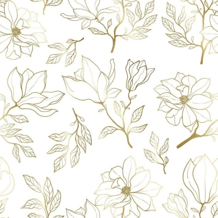 Papel de Parede Adesivo floral luxury N014098