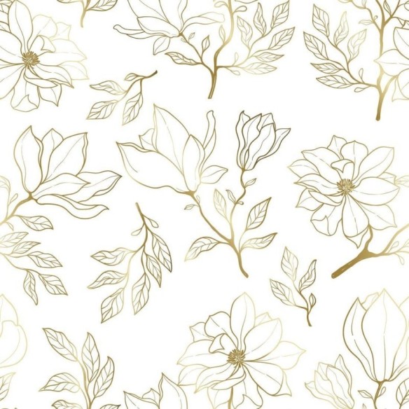 Papel de Parede Adesivo floral luxury N014098