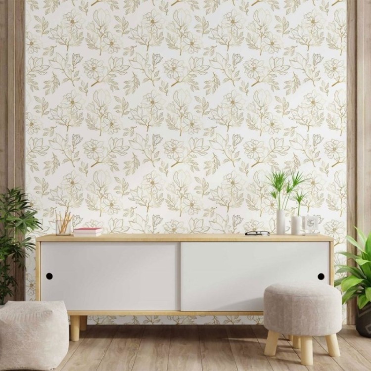 Papel de Parede Adesivo floral luxury N014098