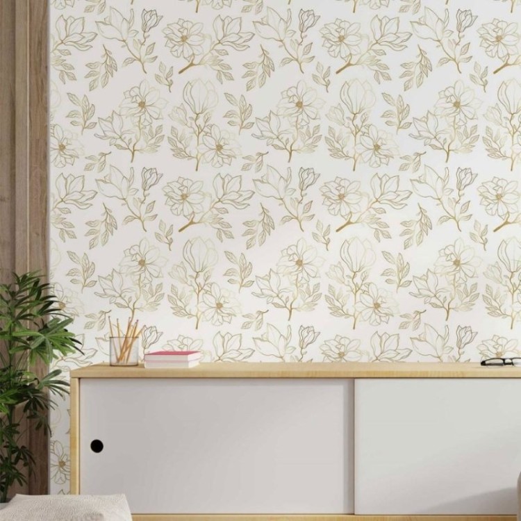 Papel de Parede Adesivo floral luxury N014098